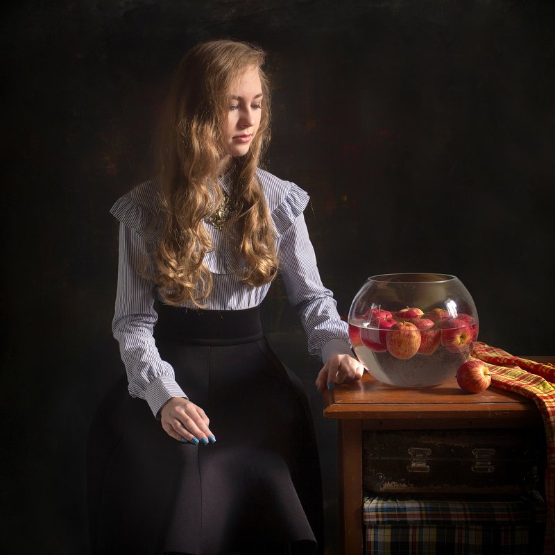 яблоки детское фото постановка вера шамраева С яблокамиphoto preview