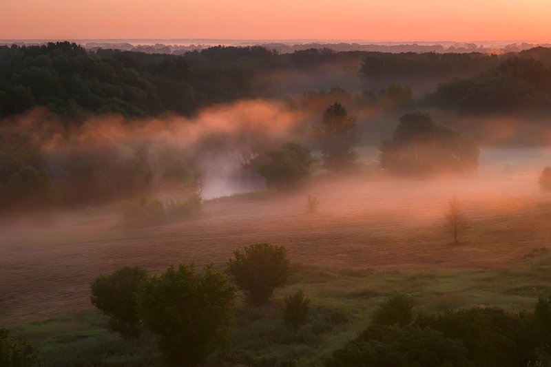 утро, рассвет, лето, туман, долина, свет, холмы, река, пейзаж, foggy, morning, misty, landscape, hills, valley, light, sunrise, summertime, fog, colors, river \