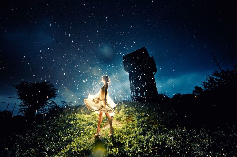 rain, night, strobist, japan, canon, 12mm Rainy Portraitphoto preview