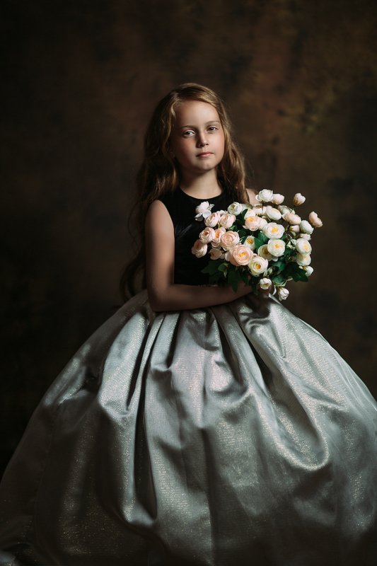 девочка, портрет, кудри, волосы, girl, portrait, hair, цветы, flowers Alisaphoto preview