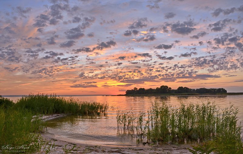 утро, рассвет, восход, небо, облака, река, август Перед восходом тишина...photo preview