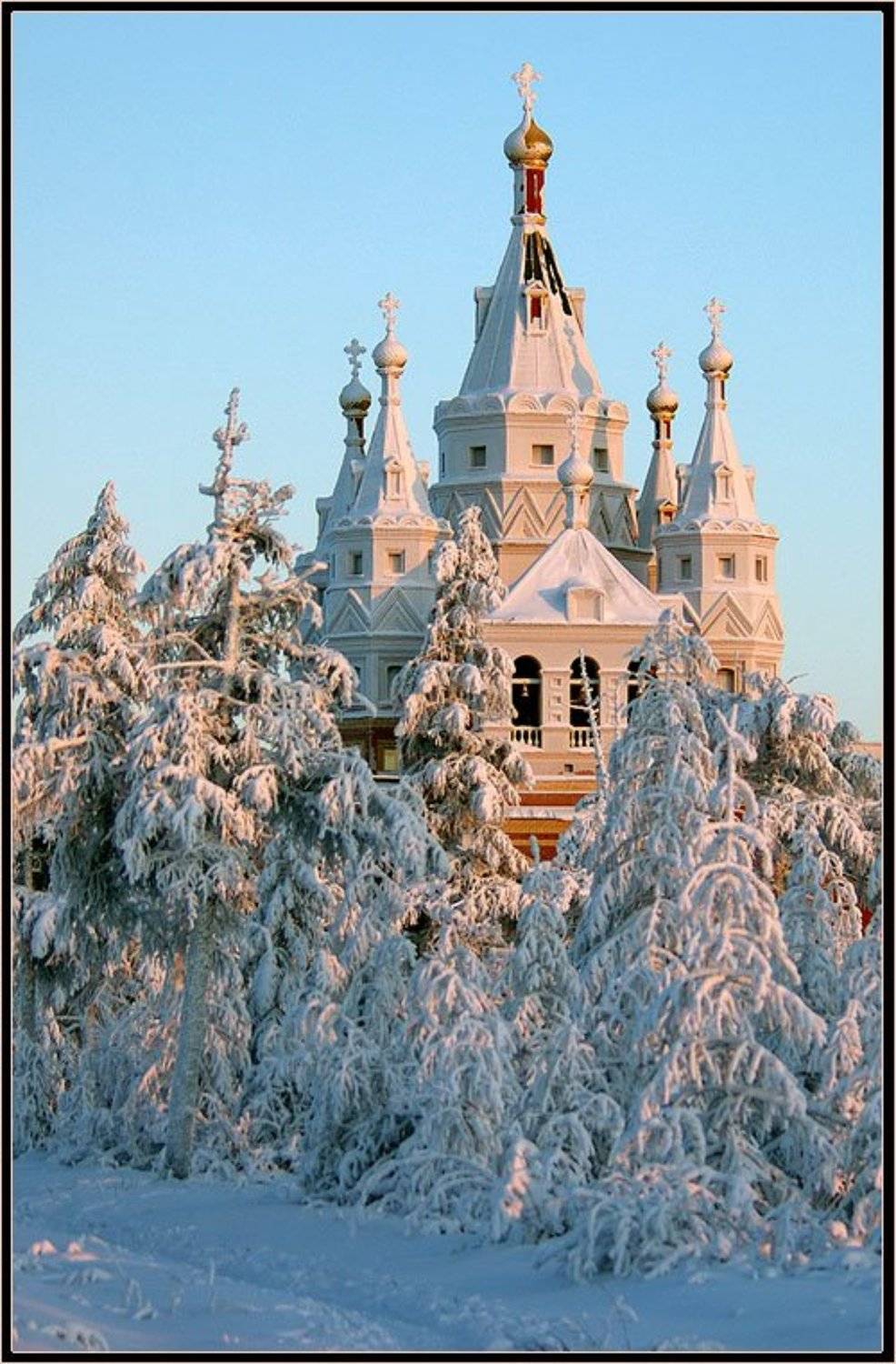 Февральские морозы. Автор: Солодухин Виктор храм, мороз, зима, Солодухин Виктор