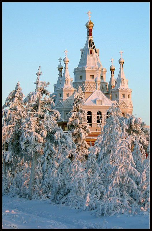 храм, мороз, зима Февральские морозыphoto preview