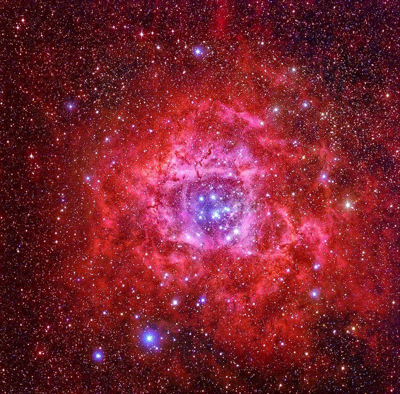 Астрономия, Звёзды, Ночь, Розетка, Скопление Туманность Розеткаphoto preview