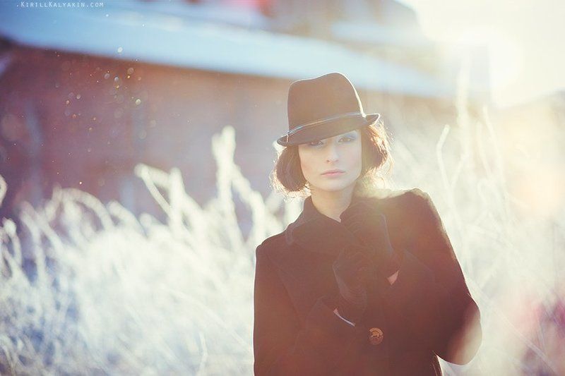 иней, зима, девушка, портрет, мороз Frostphoto preview