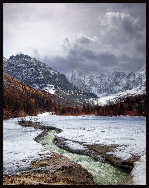 алтай, машей, ручей, лед, весна, горы, ярославский, виталий Начало фото превью