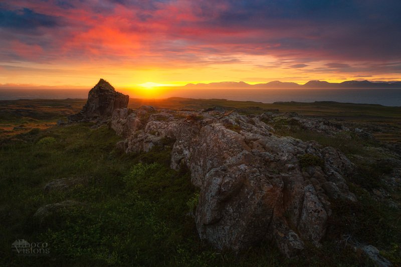 iceland,summer,sunrise,sky,mood,landscape, Sunrise timephoto preview