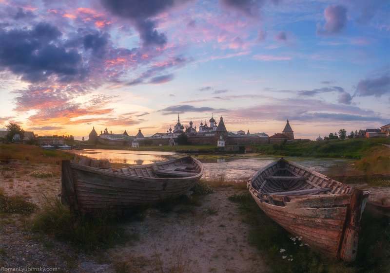 пейзаж, архангельск, россия, рассвет, соловки, кремль Известный видphoto preview