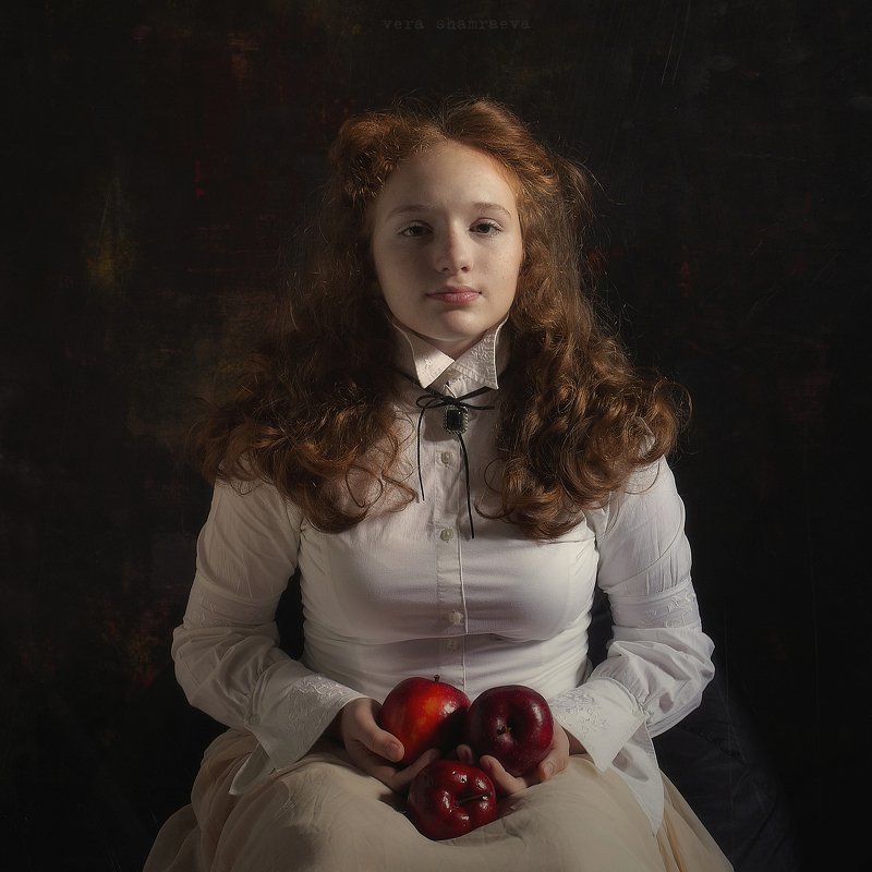 яблоки детское фото постановка вера шамраева С яблокамиphoto preview