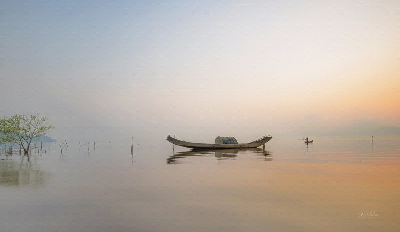 Sunrise on the lagoonphoto preview