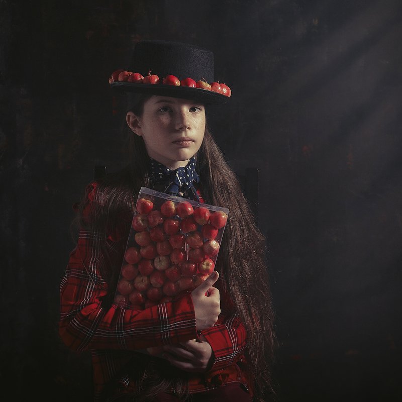 яблоки детское фото постановка вера шамраева С яблокамиphoto preview