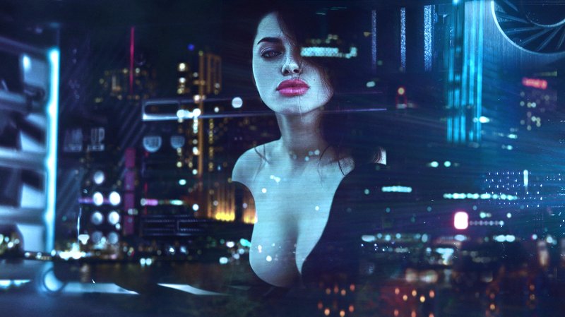 голограмма,техника,будущее,киберпанк,компьютер,девушка,система,ночь,атмосфера,парышков,z50,nikon Мегаватты красотыphoto preview