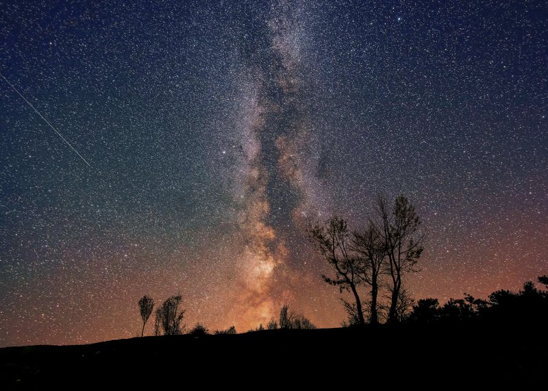 ночь, лето, звезды, космос, персеиды, крым, симферополь photo preview