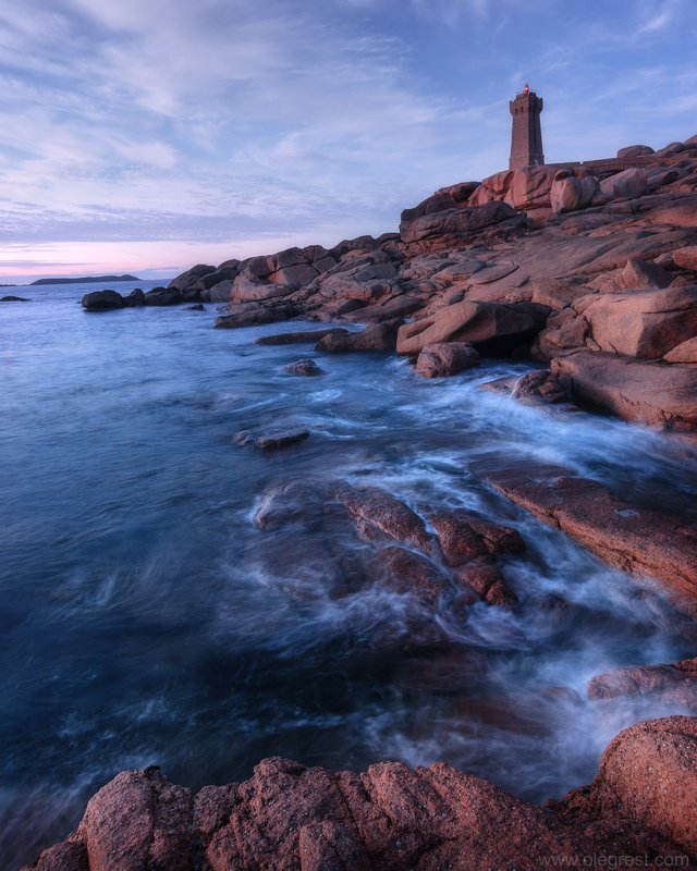 маяк, франция, бретань, океан Маяк в Бретаниphoto preview