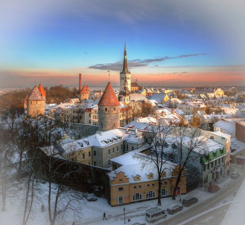 Зимнее утро в Таллинеphoto preview