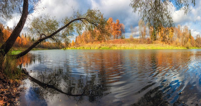 река, москва, осень, природа, подмосковье Осенняя рекаphoto preview