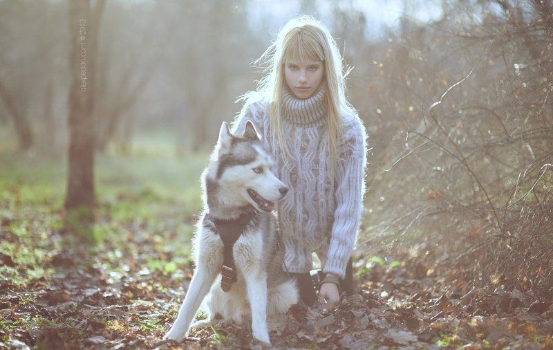 хаски, девушка Хаскиphoto preview