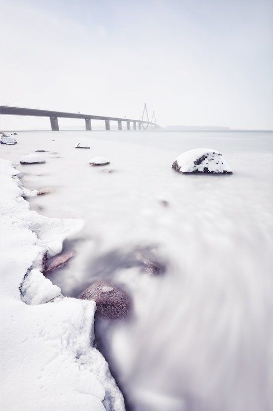 длинная выдержка, дания, мост Облачные Водыphoto preview