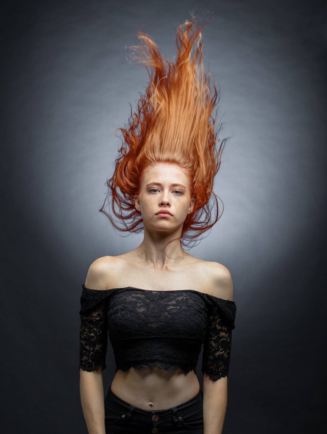 женский портрет,студийный портрет,красивая девушка,арт,рыжие, Зураб Бабаев