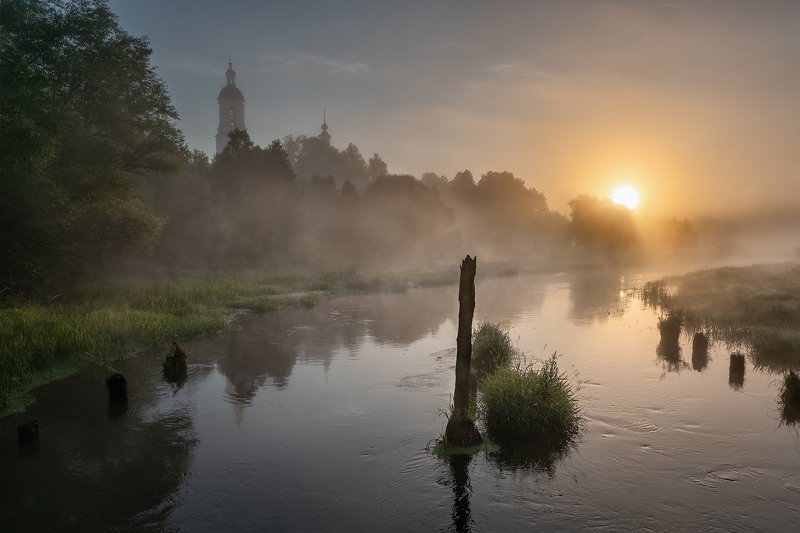 река, туман, рассвет, филипповское Туманная рекаphoto preview