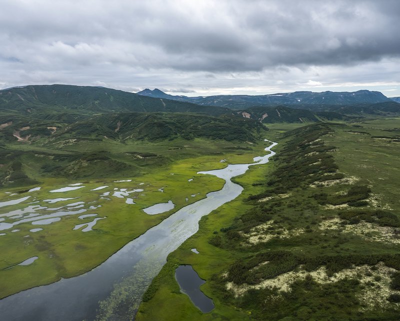 Камчатка с вертолета фото превью