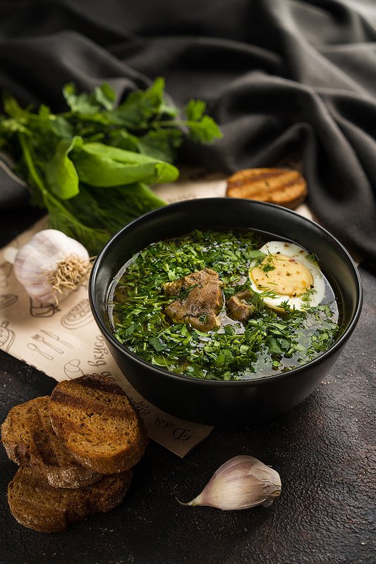 фудфото, фудфотография, foodphotography, суп, еда Зеленый борщphoto preview