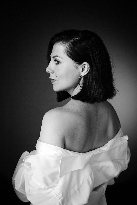 красота, портрет, девушка, чб ***photo preview