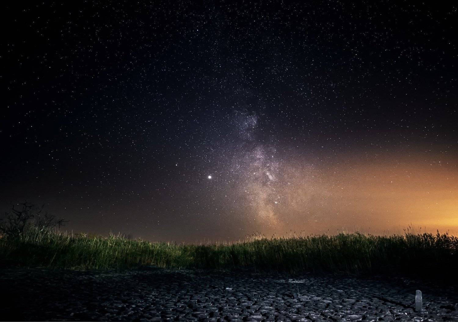 Млечный путь, Юпитер и Сатурн. Автор: Юрий Диденко , Юрий Диденко