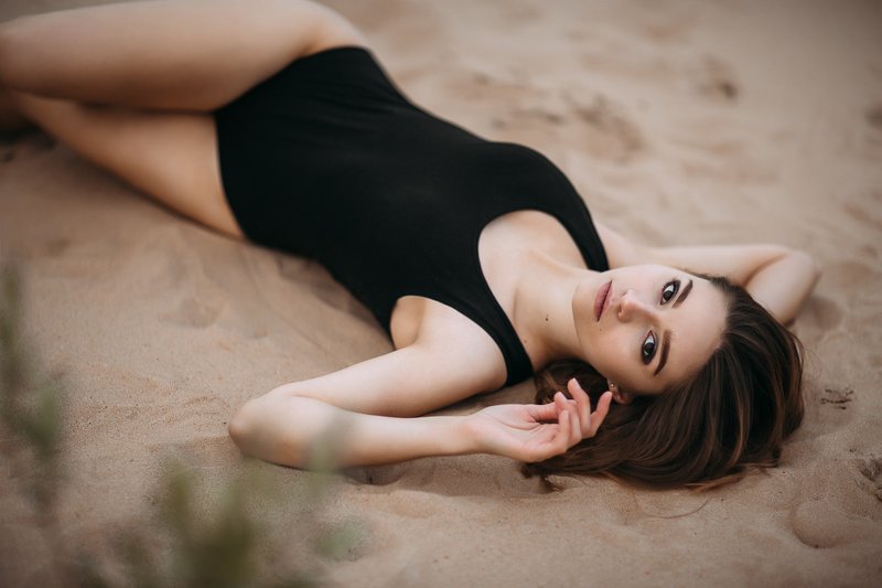 девочка портрет кудри волосы girl portrait hair песок Lizaphoto preview