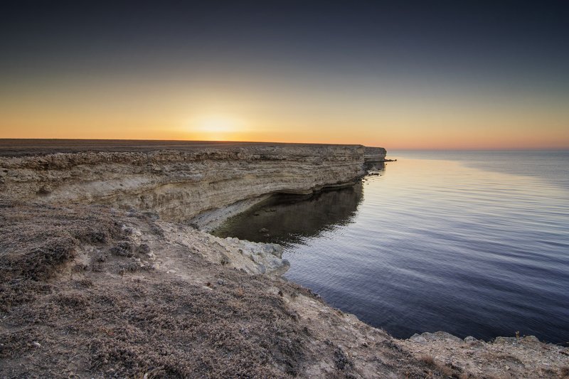 Крым, Рассвет, Тарханкут, Пейзаж Мыс Тарханкутphoto preview