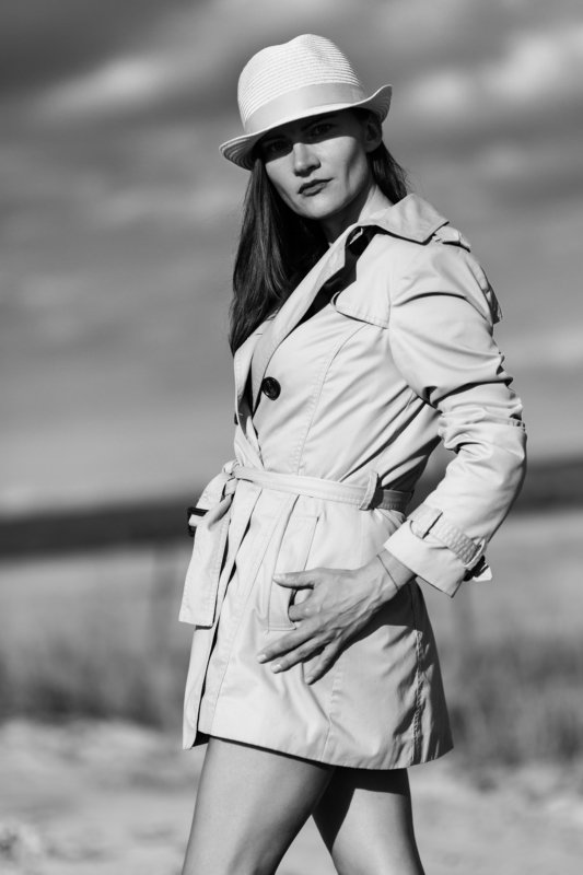 портрет, женский портрет, уличный портрет, шляпа, чб, черно-белая фотография, монохром, bnw, black and white, monochrome, portrait, woman portrait, street portrait, hat, ***photo preview