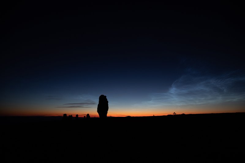 Маньпупнер, Северный Урал, Урал, серебристые облака, белые ночи, закат, горы Плато Маньпупунёрphoto preview