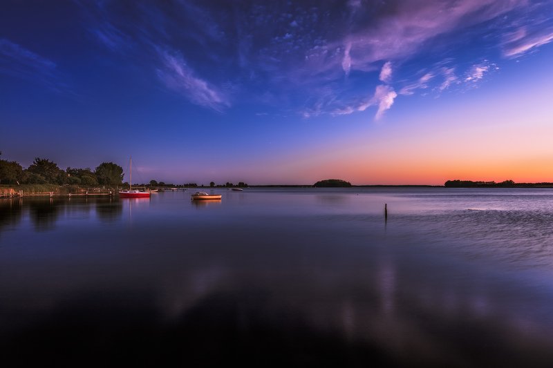 дания, остров, вечер, море, берег, лодки, Остров спит.photo preview